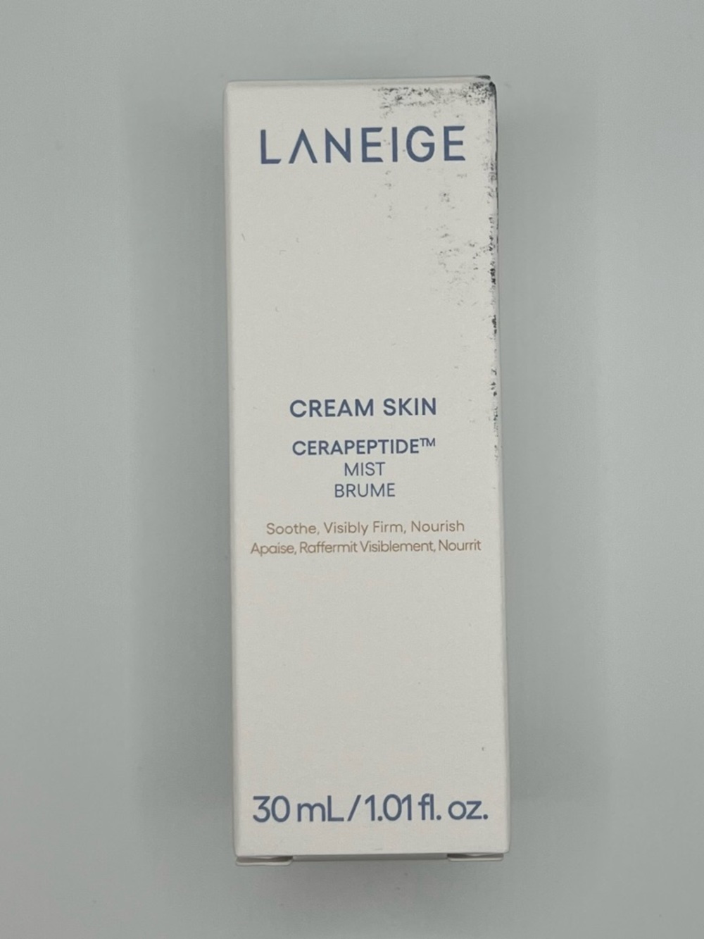 NIB LANEIGE Mini Cream Skin Milky Toner Mist w/Ceramides & Peptides 30ml